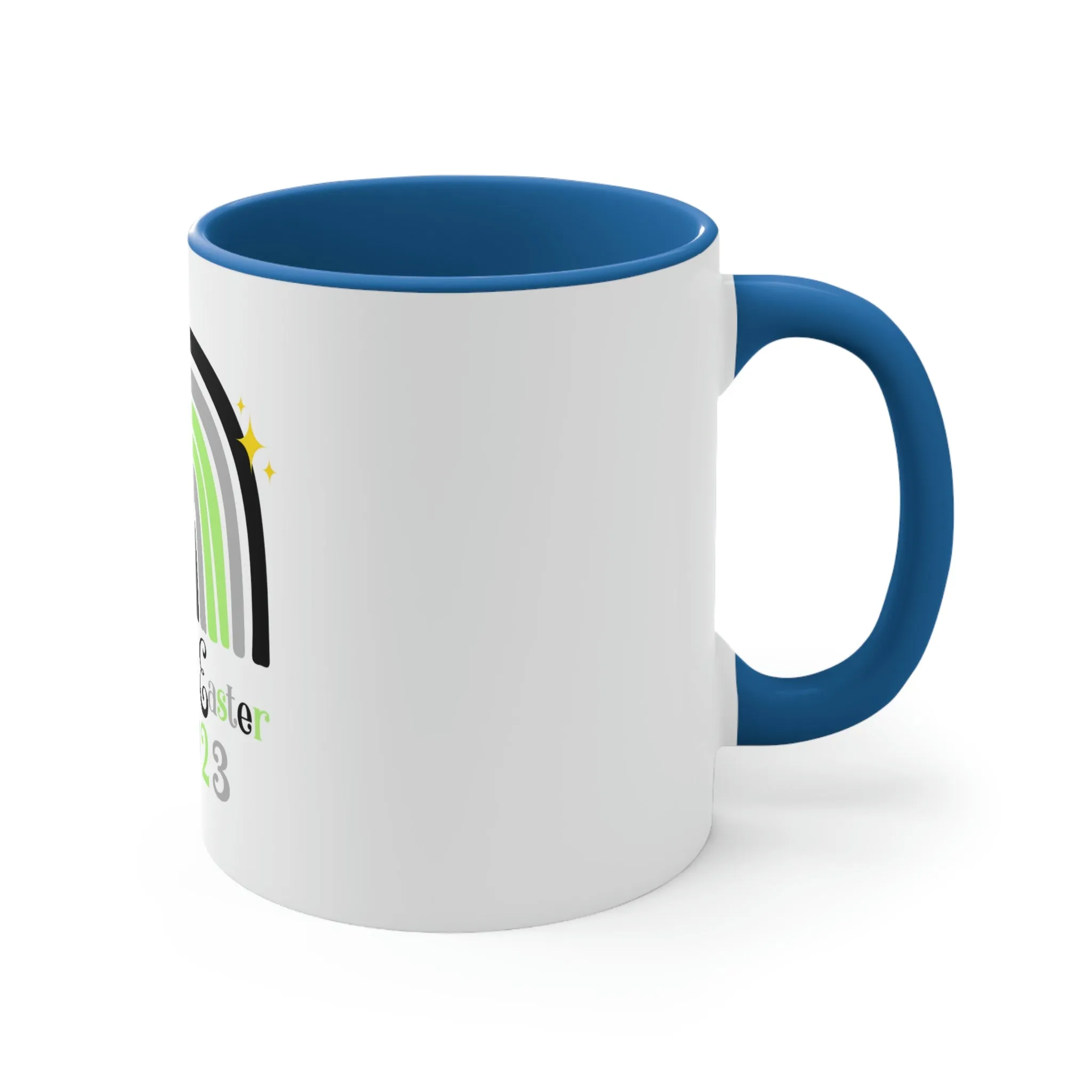 Agender Flag Accent Coffee Mug Easter Festival - Happy Easter 2023