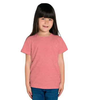 American-Elm Girl's Orange Solid Cotton T-Shirt for Everyday