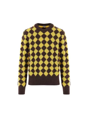 Argyle Wool Sweater