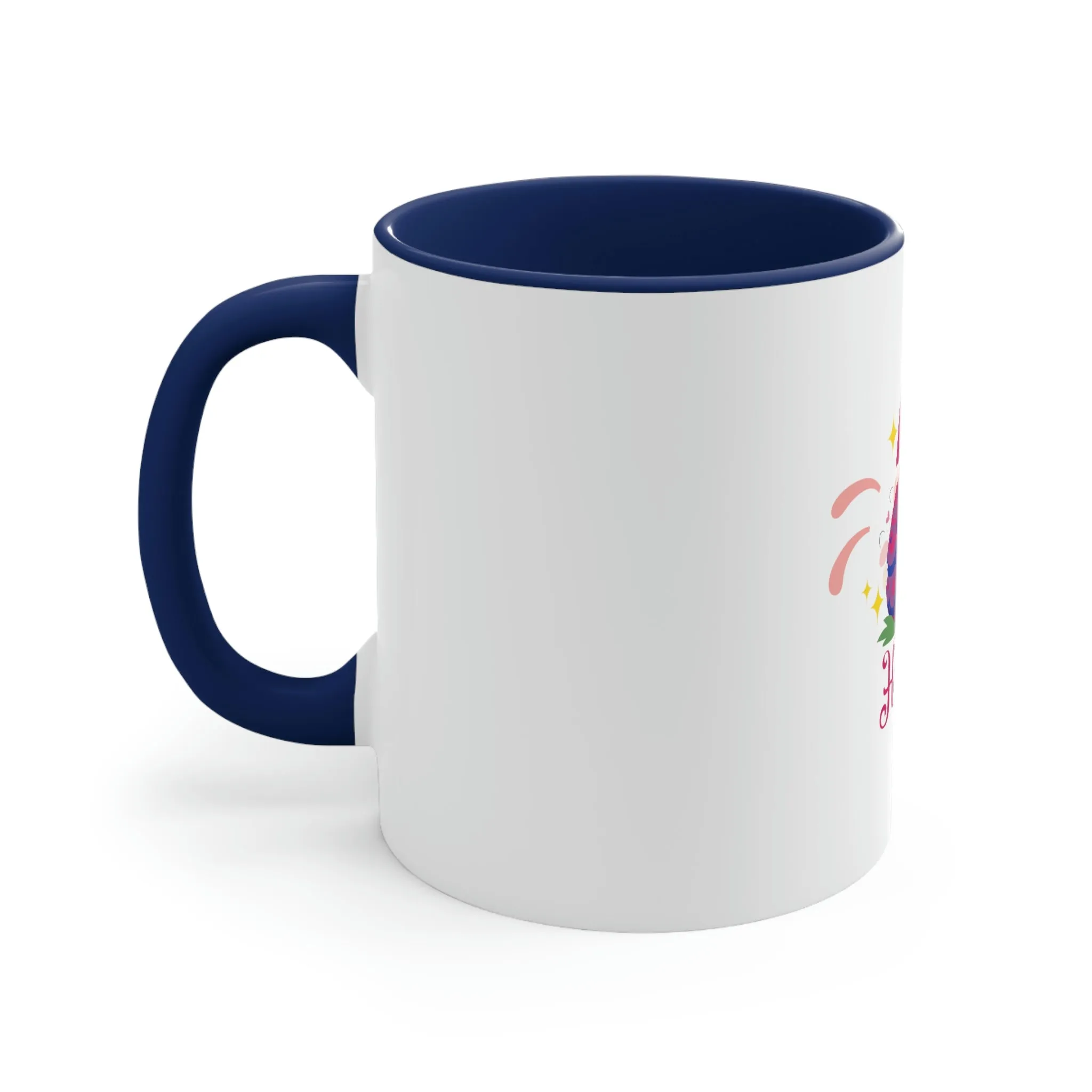 Bisexual Flag Accent Coffee Mug Easter Festival - Happy Easter 2023