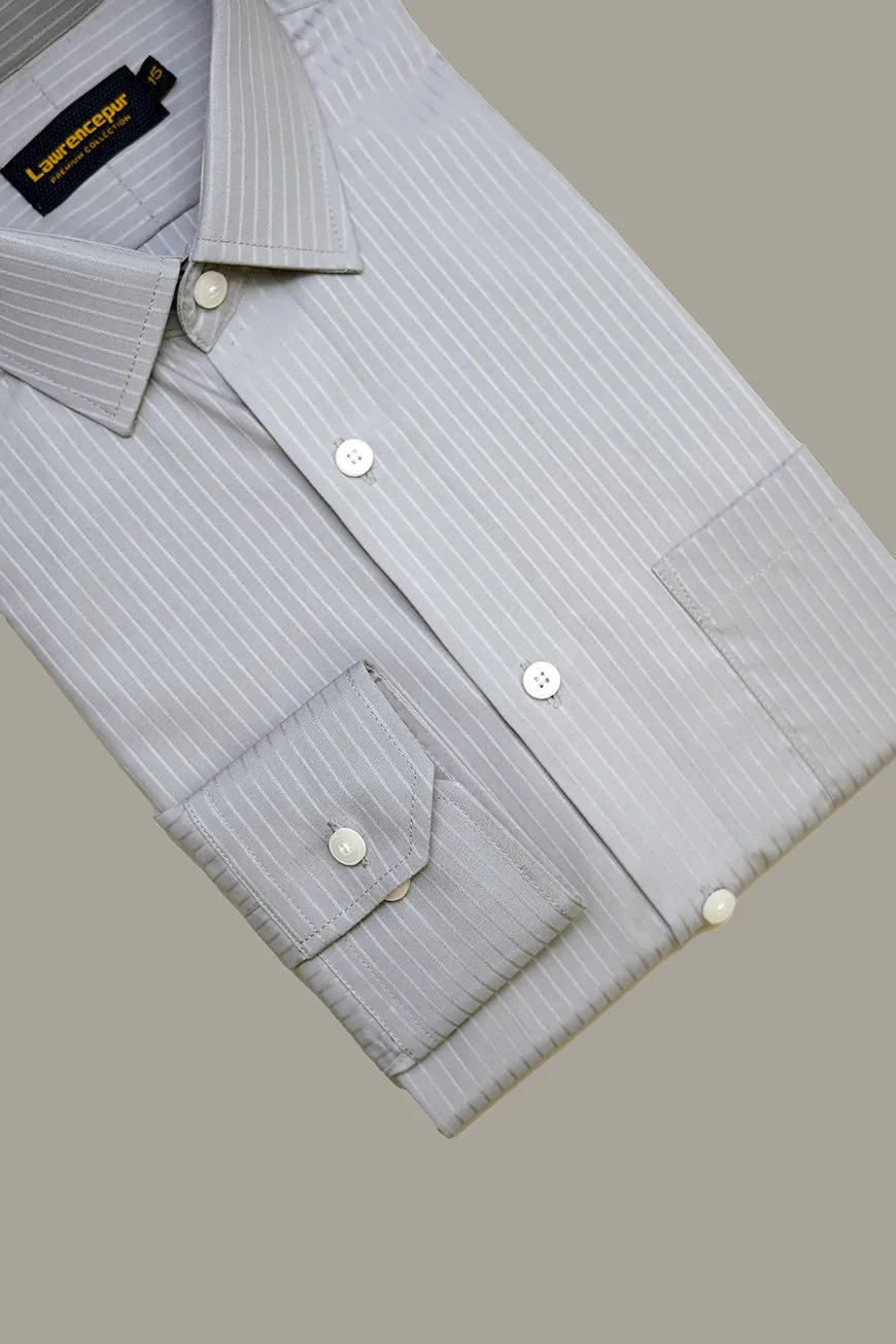 Formal Shirt - Supernova Medium Grey Stripes