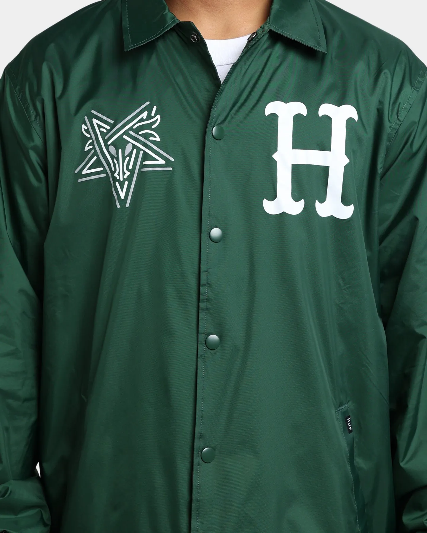 HUF X Thrasher Split Coaches Jacket Forest Green