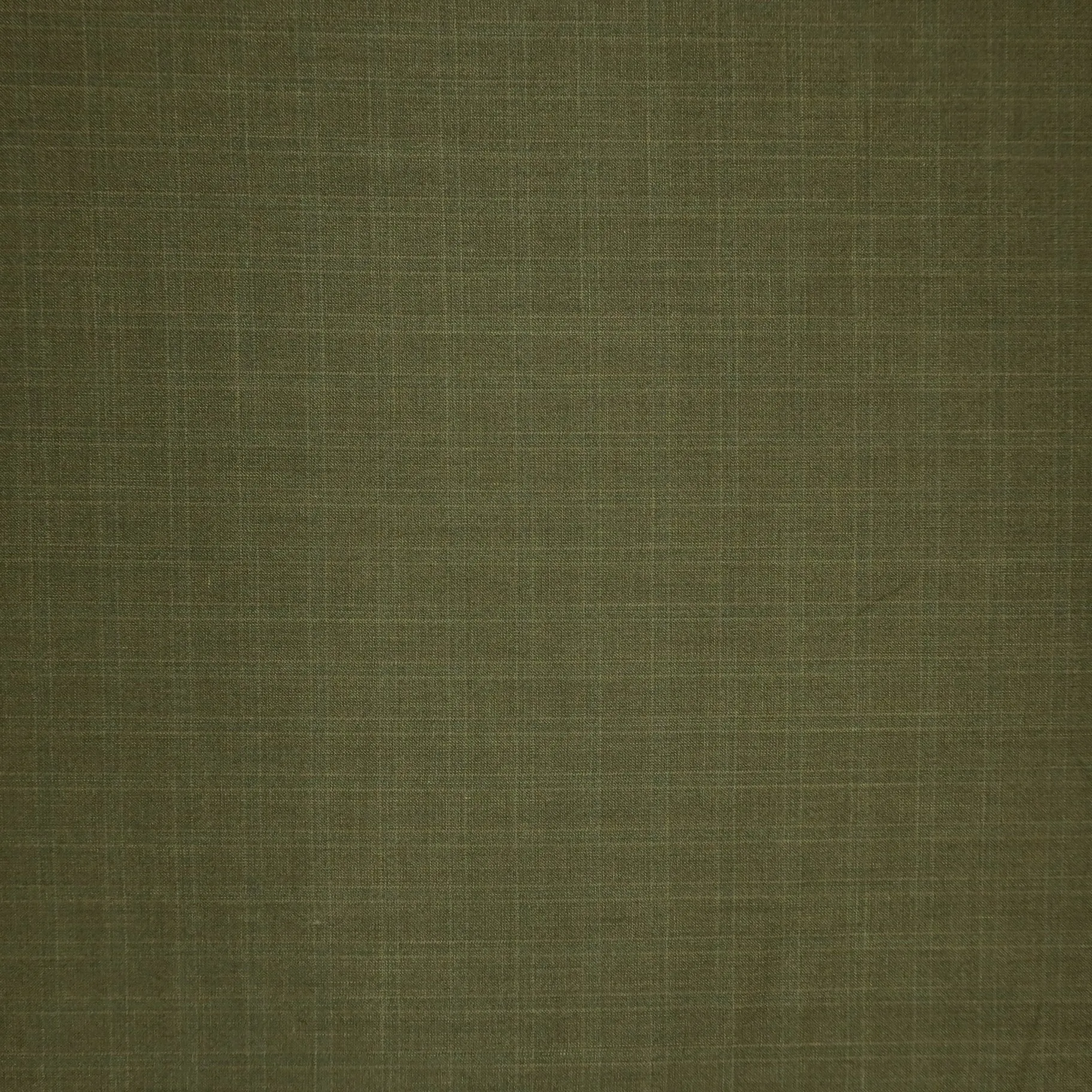 Moss Green Windowpane Light Blue Worsted Wool Suiting Fabric