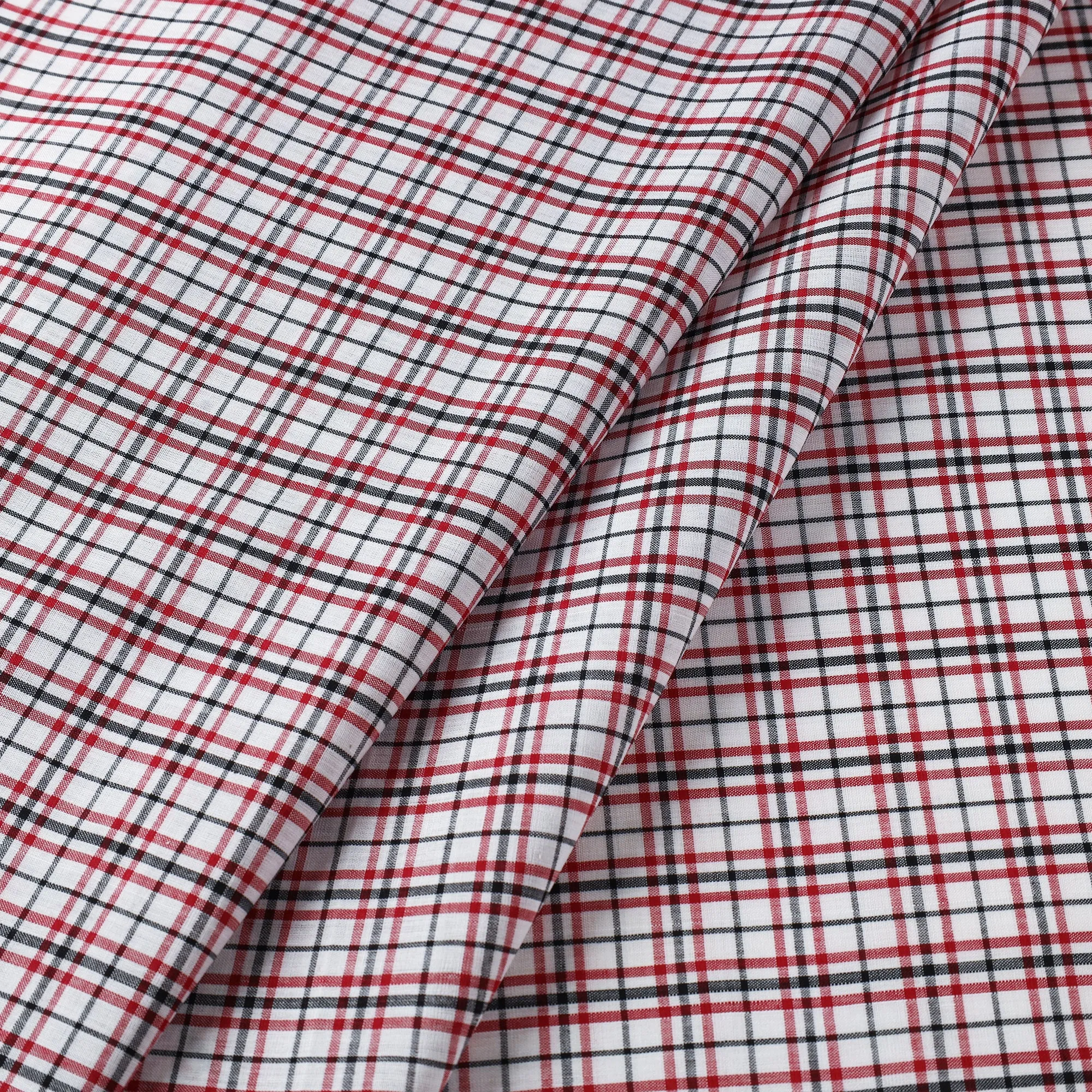 Multicolor - Mangalagiri Handloom Checks Cotton Fabric