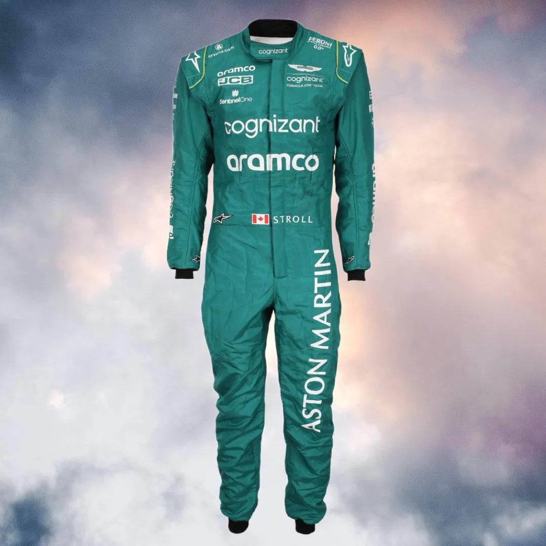 NEW LANCE STROLL 2023 RACE SUIT ASTON MARTIN F1