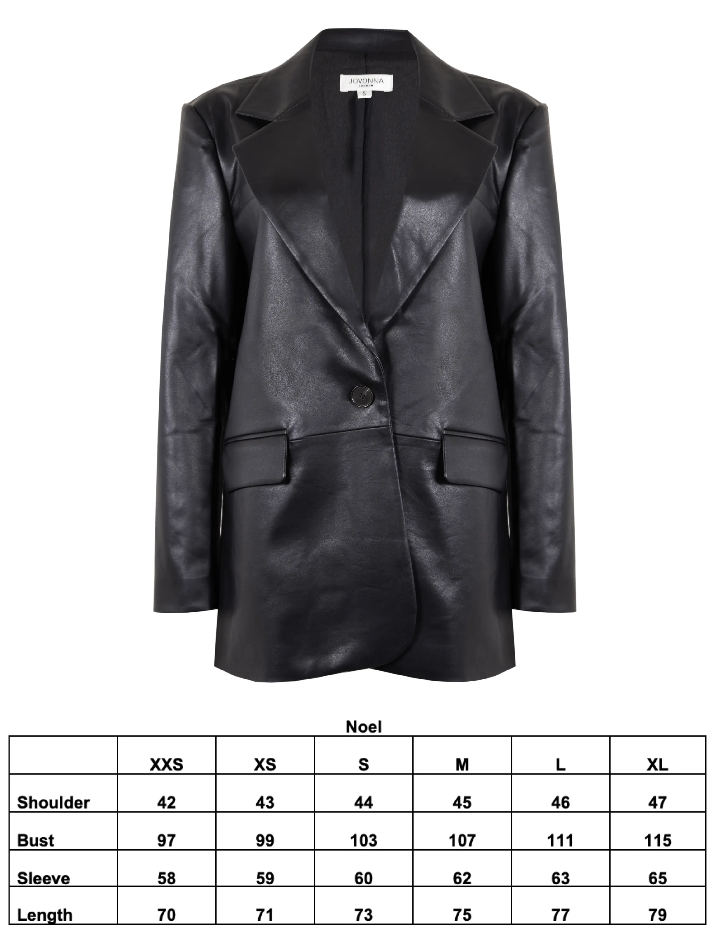 NOEL PU JACKET BLACK