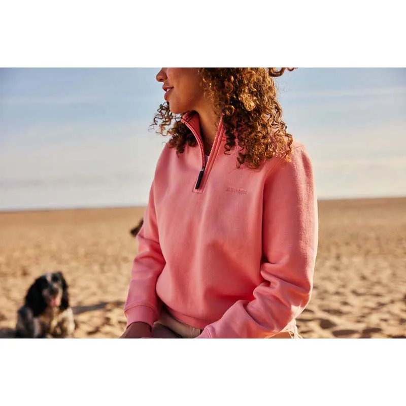 Schoffel Sennen Cove Ladies 1/4 Zip Sweatshirt - Flamingo