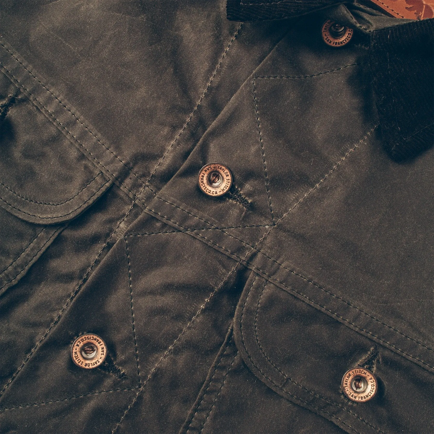 The Long Haul Jacket in Dark Oak Waxed Canvas