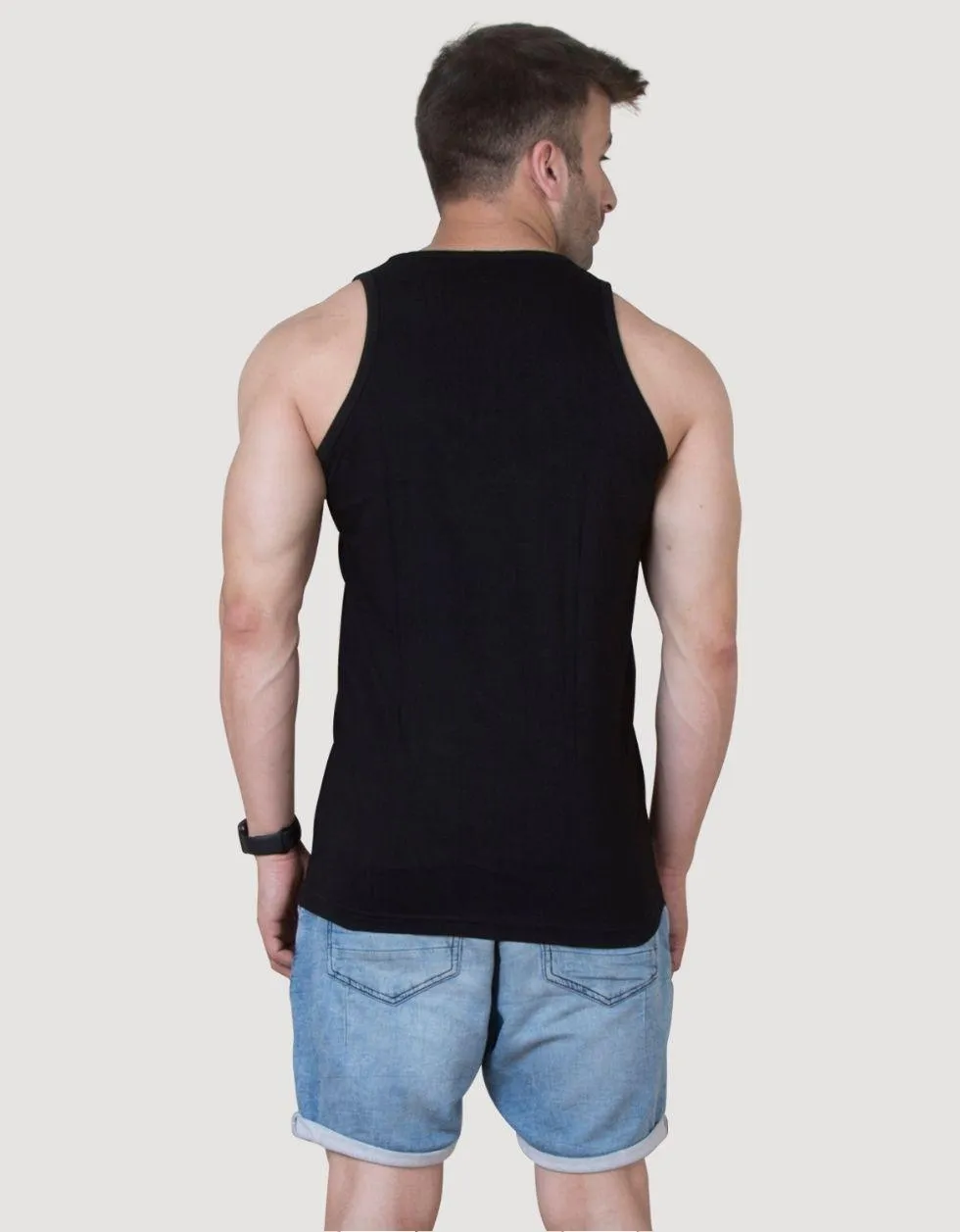 Training Men's Printed Cotton Gym Vest