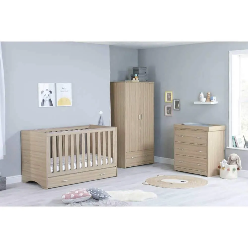 Veni Nursery Furniture Set 3 pcs - Oak