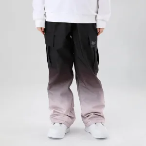 Women Snow Snowboard Gradient Color Pants