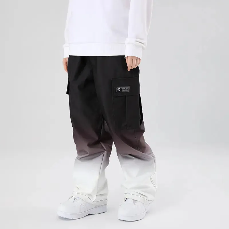 Women Snow Snowboard Gradient Color Pants